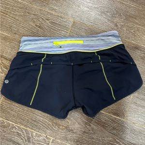 Size 6 lululemon speed shorts 2.5in navy
